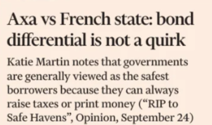 Letter: Axa vs French state — Close up preview